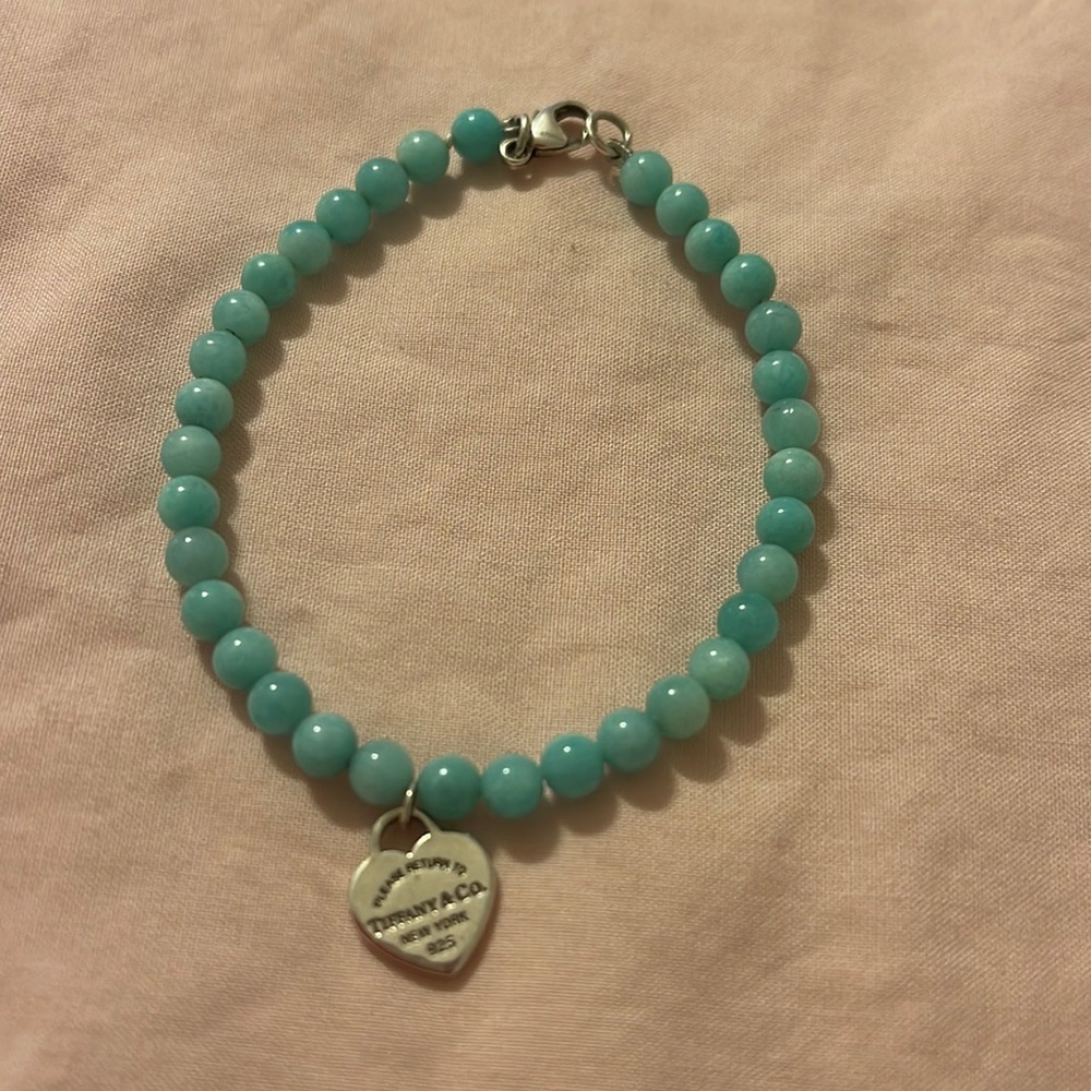 Authentic Tiffany & Co. beaded Amazonite bracelet